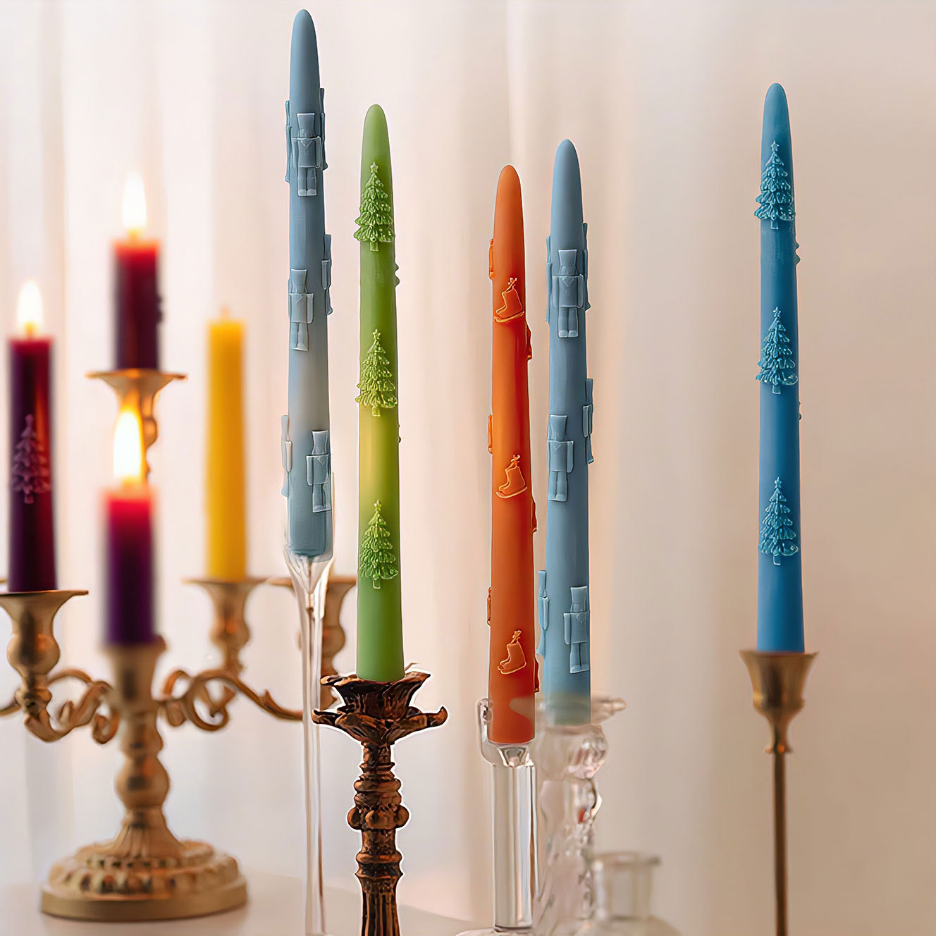 Perfume Fragrance Stick - Weihnachten lange Kerze Silikonform DIY Aroma