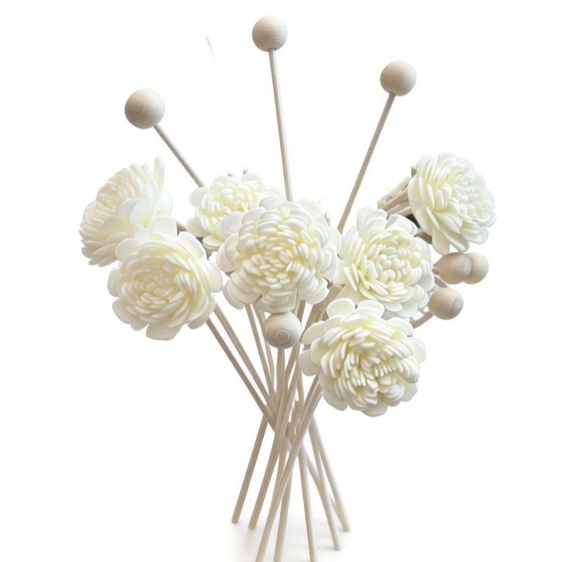 Perfume Fragrance Stick - 10 Stück Künstliche Blumen-Rattan-Duftstäbchen Aroma-Diffusor Nachfüllstäbchen