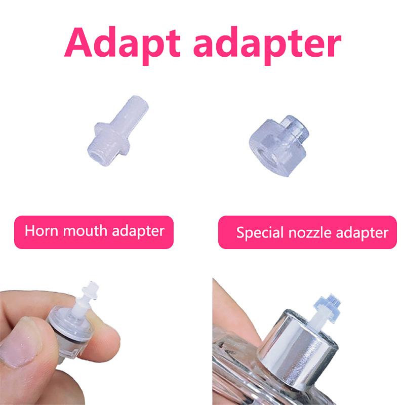 Perfume Fragrance Dispenser - Verbesserter 2-teiliger Parfümflaschen-Adapter mit Hornmundstück, auslaufsicheres